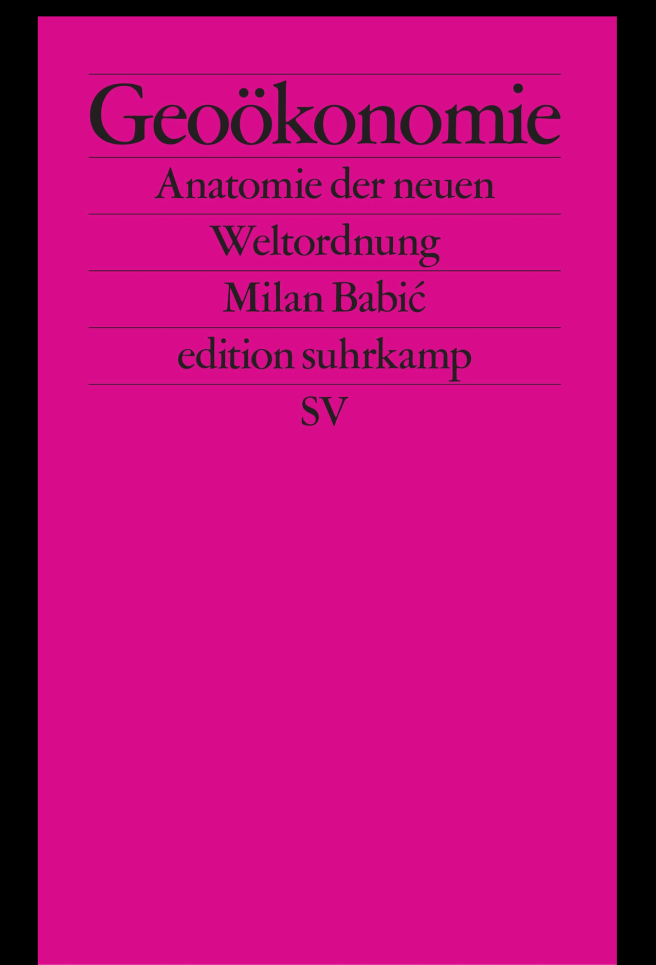 The cover of Geoökonomie